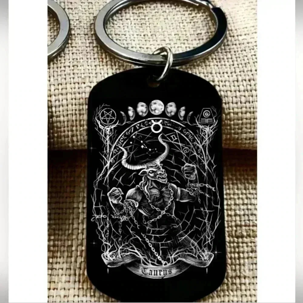 Taurus zomdias sign birth Star Hot Keychain